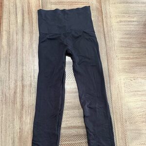 SPANX Black Ribbed Leggings